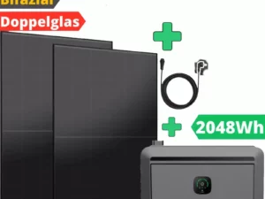 Genehmigungsfrei: 2-kW-Speicher und Solarmodule mit 900 Watt