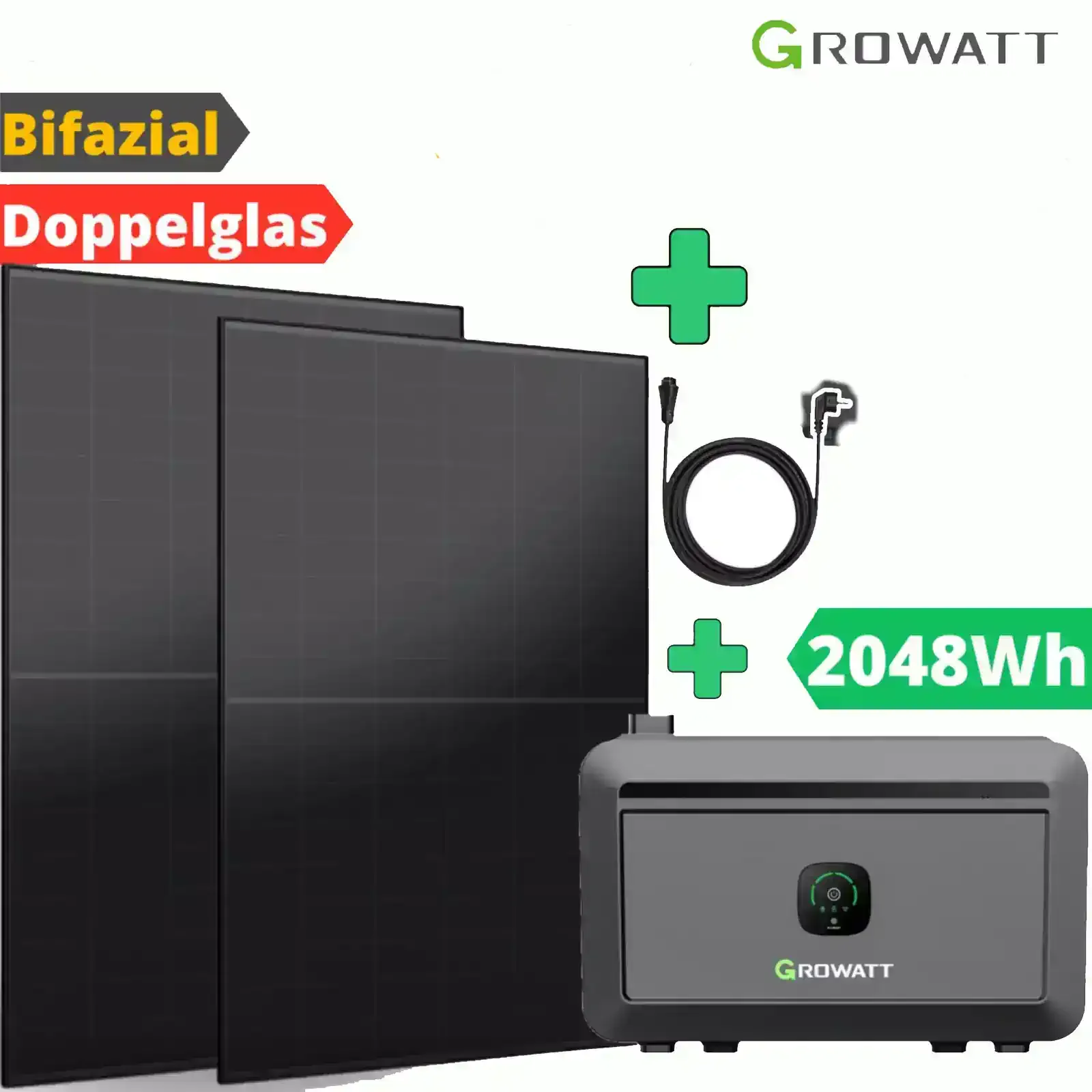 Genehmigungsfrei: 2-kW-Speicher und Solarmodule mit 900 Watt 2 1800 watt