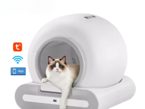 Selbstreinigende Katzentoilette mit App