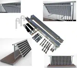 Halterung für 1 Photovoltaik Module verstellbar