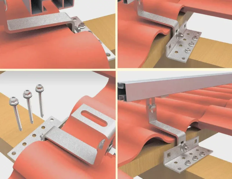 Solarpaneele Ziegeldach Befestigung