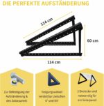 Aufständerung Solarpaneele Schwarz