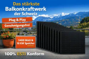 Das leistungsstärkste genehmigungsfreie Plug & Play-Balkonkraftwerk der Schweiz