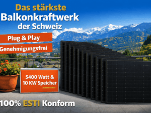Das leistungsstärkste genehmigungsfreie Plug & Play-Balkonkraftwerk der Schweiz
