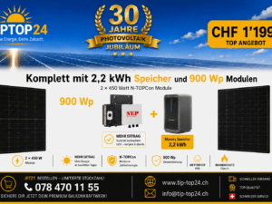 900 W & 2,2-kWh-Speicher