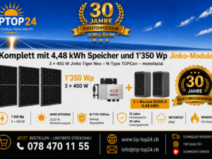 Balkonkraftwerk 600 W / 1350 Wp mit 4,48-kWh-Speicher