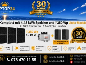 Balkon-Terrassen-Kraftwerke 18 Balkonkraftwerk 600 W / 1350 Wp mit 4,48-kWh-Speicher