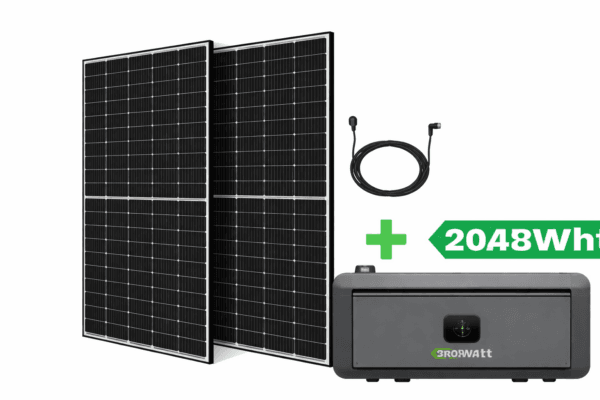 Solarpaneele mit tragbarem Energiespeicher
