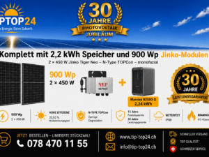 Jinko Balkonkraftwerk 600 W / 900 Wp mit 2,24-kWh-Speicher