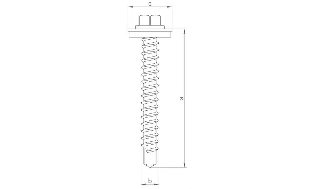 novotegra Befestigungsschraube Dachschalung Holz 6.5 x 50 E16 (VPE100) 2 novotegra Befestigungsschraube Dachschalung Holz 6.5 x 50 E16 (VPE100) – Bild 2