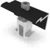 K2 DomeClamp Endklemmen Set 30-50 mm, schwarz eloxiert