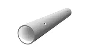 novotegra Schneefangrohr Verbinder Alu Blank