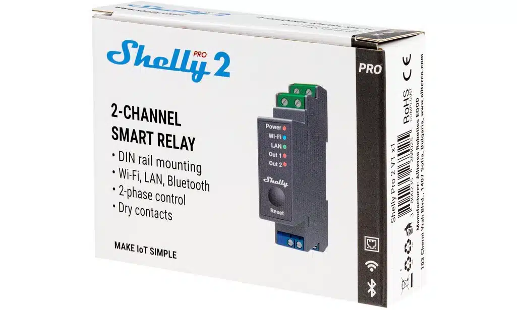 Shelly WLAN-Schaltaktor Shelly Pro 2 4 Shelly WLAN-Schaltaktor Shelly Pro 2 – Bild 4
