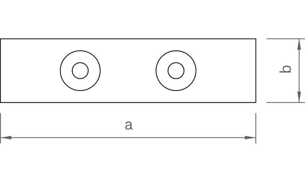 novotegra Adapterblech-Set 80x20x8mm sw (VPE50) 2 novotegra Adapterblech-Set 80x20x8mm sw (VPE50) – Bild 2