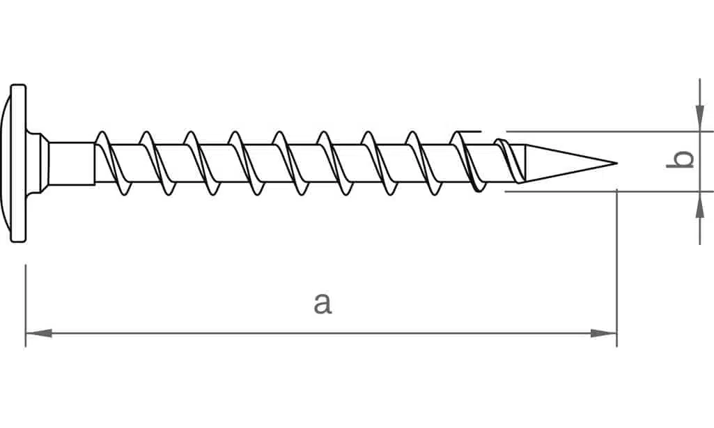 novotegra Befestigungsschraube Dachhaken 6x120mm (VPE50) 2 novotegra Befestigungsschraube Dachhaken 6x120mm (VPE50) – Bild 2