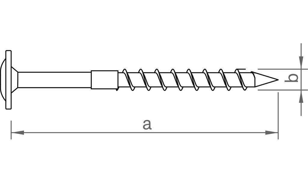 novotegra Befestigungsschraube Dachhaken 8x100mm (VPE50) 2 novotegra Befestigungsschraube Dachhaken 8x100mm (VPE50) – Bild 2