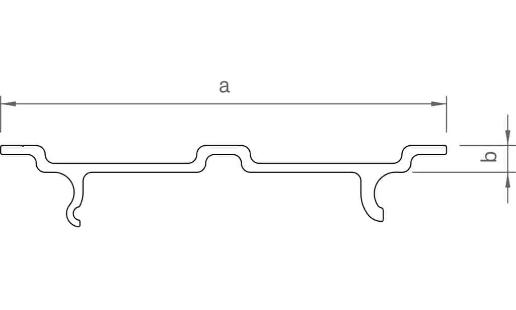 novotegra Deckel C-Schiene / C-N-Schiene 2000mm 2 novotegra Deckel C-Schiene / C-N-Schiene 2000mm – Bild 2