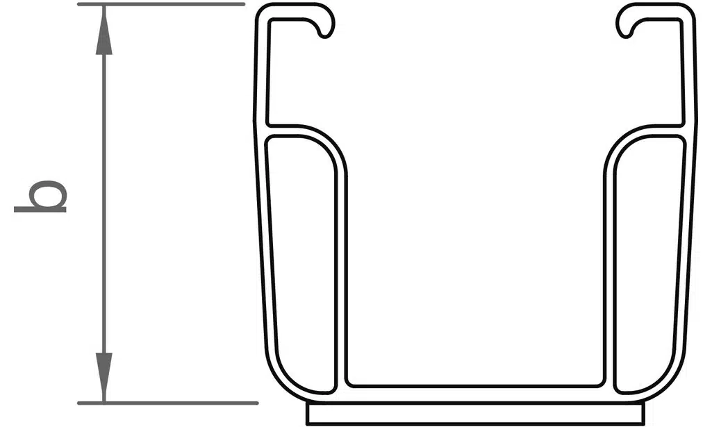 novotegra Kurzprofil C47 mit EPDM 200mm (VPE50) 2 novotegra Kurzprofil C47 mit EPDM 200mm (VPE50) – Bild 2