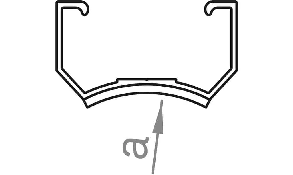 novotegra Kurzprofil C33 R39,4 mit EPDM 125mm (VPE50) 2 novotegra Kurzprofil C33 R39,4 mit EPDM 125mm (VPE50) – Bild 2