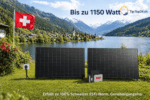 Solarpanels am Schweizer See