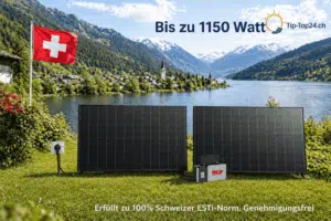 Solarpanels am Schweizer See