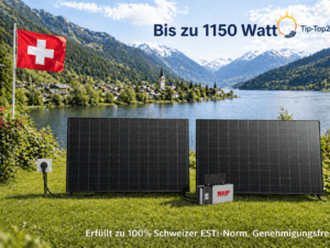 Solarpanels am Schweizer See