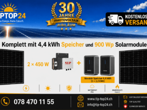 Balkon-Terrassen-Kraftwerke 9 900 Watt & 4,4-kWh-Speicher