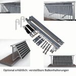 Balkonhalterungen für Solarpanels