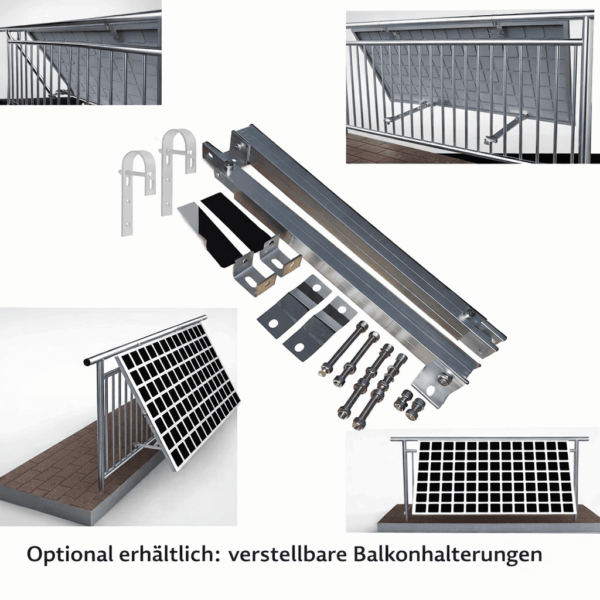 Balkonhalterungen für Solarpanels