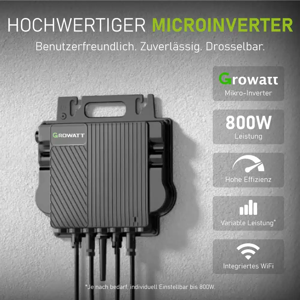 Growatt NEO 800M-X Mikrowechselrichter 1 Growatt NEO 800M-X Mikrowechselrichter