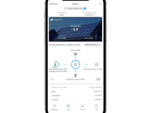 Solarenergie-Überwachung auf Smartphone
