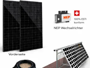 Balkonkraftwerk Kompletset mit Balkonhalterung