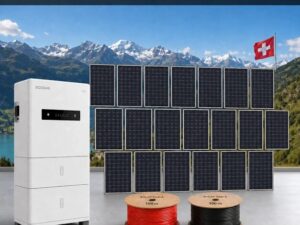Komplettanlage – 6 kW Hybrid-Wechselrichter, 10 kWh Speicher und 9’555 Wp JA Solar Module