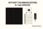 Plug&Play-Balkonkraftwerk auch als Inselanlage 7 kWh Speicher, 2700 WP Solarmodule