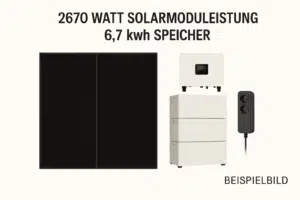 Plug&Play-Balkonkraftwerk auch als Inselanlage 7 kWh Speicher, 2700 WP Solarmodule