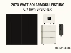 Plug&Play-Balkonkraftwerk auch als Inselanlage 7 kWh Speicher, 2700 WP Solarmodule