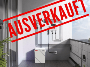 900/600 Watt Solarkraftwerk + 2,7 KW Batteriespeicher Vobesteller-Rabatt