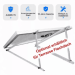 Auftänderung Solarmodul Flachdach Terrasse