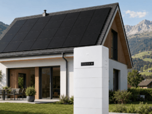 Balkon-Terrassen-Kraftwerke 10 GoodWe ESA All-in-One-Komplettanlage – 12 kW Hybrid-Wechselrichter, 10 kWh Speicher und 13’650 Wp JA-Solar-Module