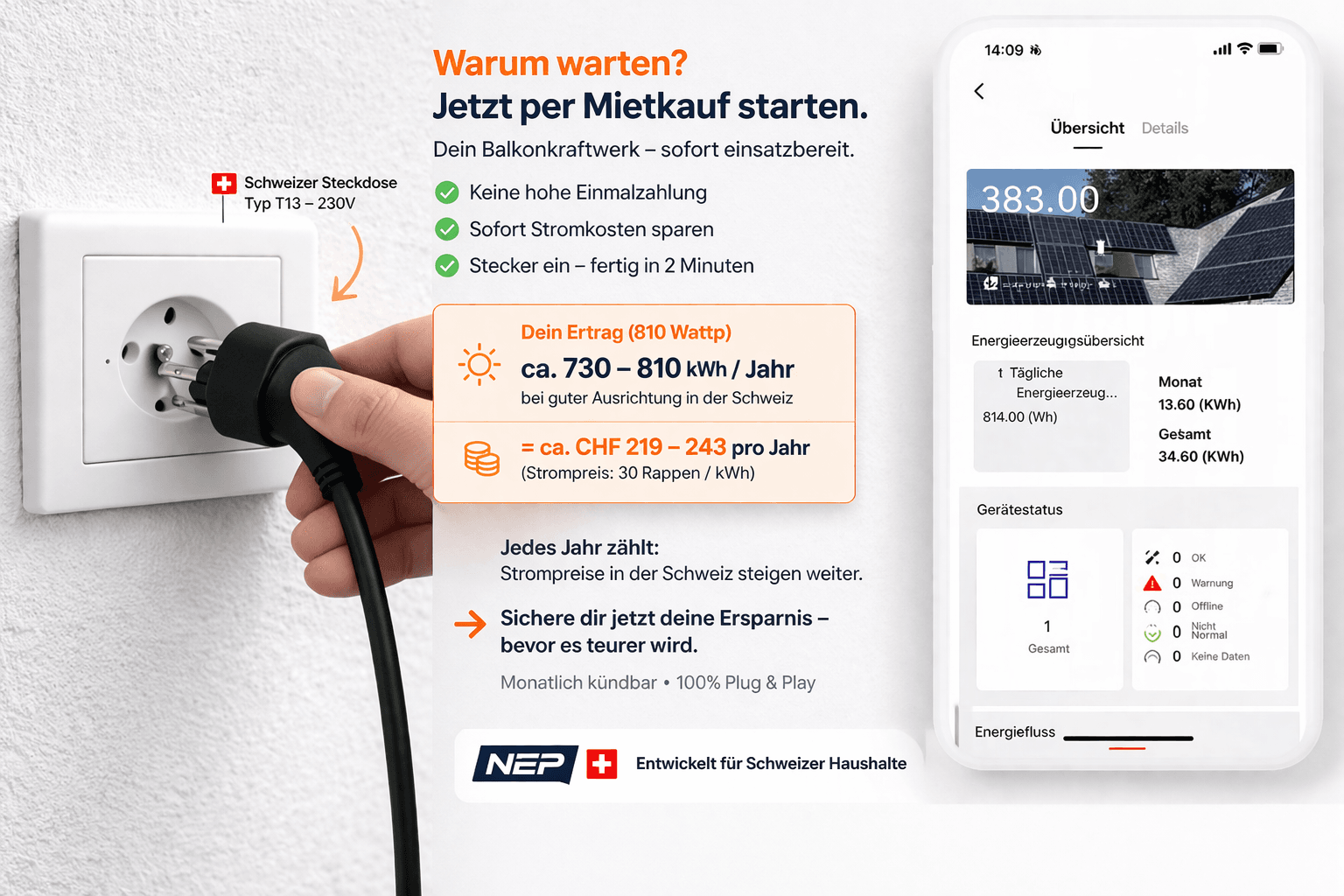 Balkonkraftwerk 600/830 Watt – Bild 10