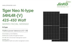 jinko solarpanel 450w neue module 1