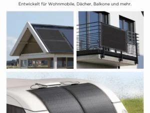 Flexible Solar Module für Wohnmobile Camping Balkon
