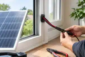 Solarkabel durch Fenster führen: Sicher anschliessen